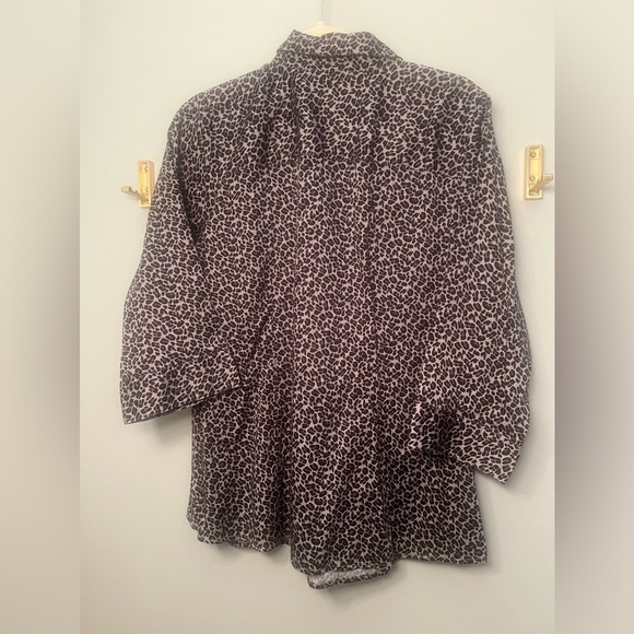 212 1X button down shirt leopard print - Picture 2 of 4